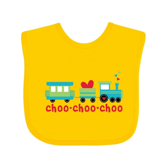 Inktastic Love Train Boys or Girls Baby Bib