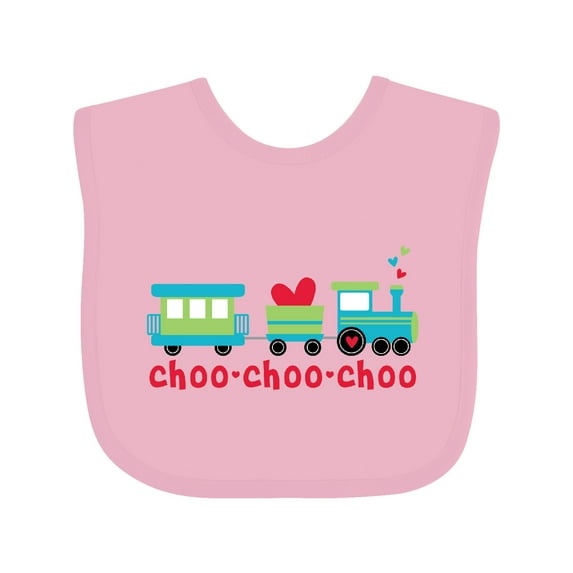 Inktastic Love Train Boys or Girls Baby Bib