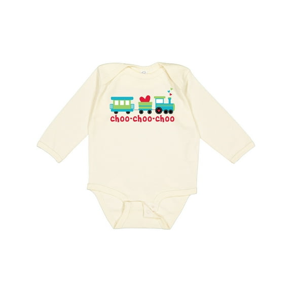 Inktastic Love Train Boys or Girls Long Sleeve Baby Bodysuit