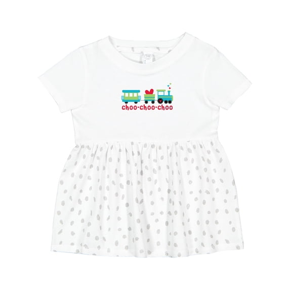Inktastic Love Train Girls Baby Dress