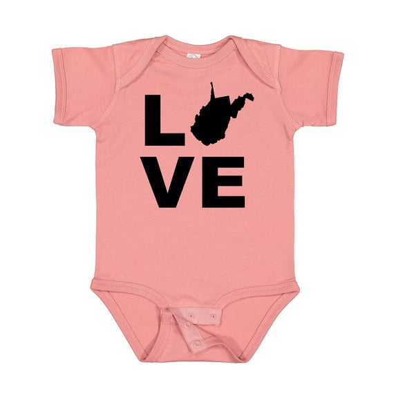 Inktastic Love West Virginia Boys or Girls Baby Bodysuit