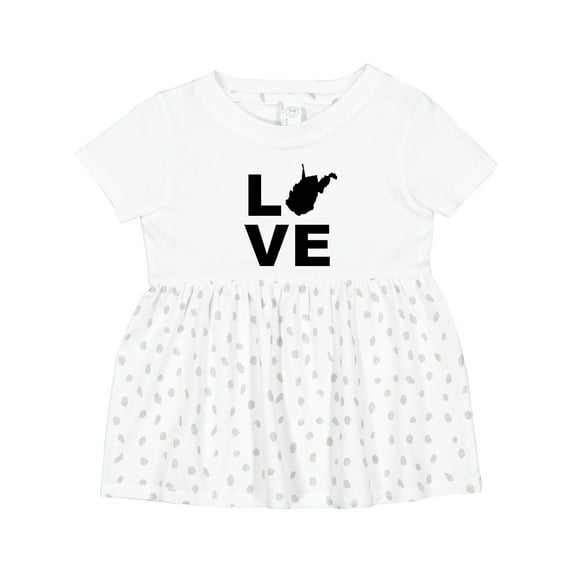 Inktastic Love West Virginia Girls Baby Dress