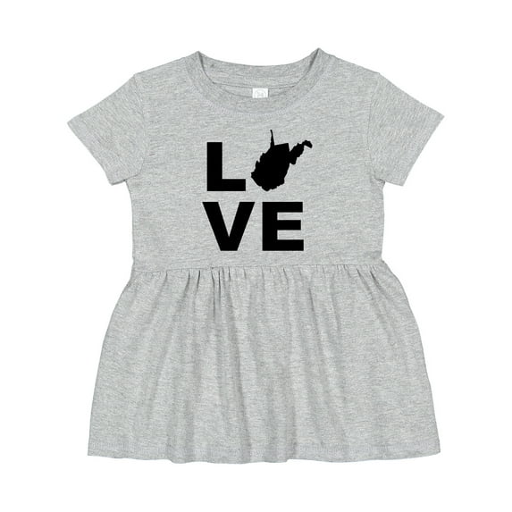 Inktastic Love West Virginia Girls Baby Dress