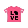 thumbnail image 1 of Inktastic Love Wisconsin Boys or Girls Toddler T-Shirt, 1 of 5