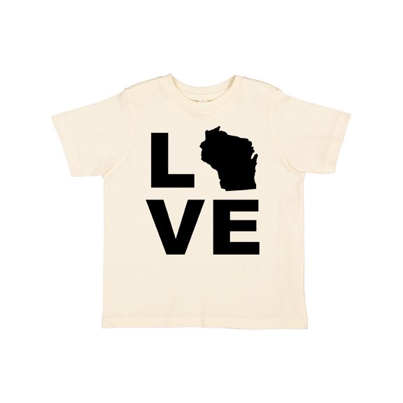 Inktastic Love Wisconsin Boys or Girls Toddler T-Shirt