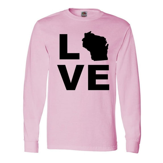 Inktastic Love Wisconsin Long Sleeve T-Shirt