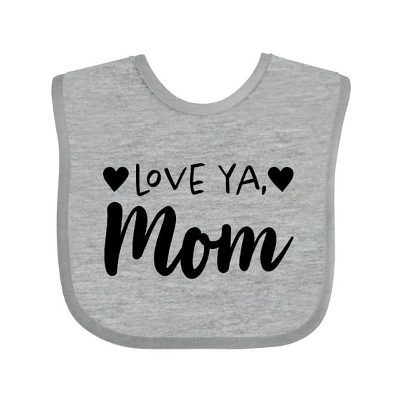 Inktastic Love Ya, Mom- Mothers Day Boys or Girls Baby Bib