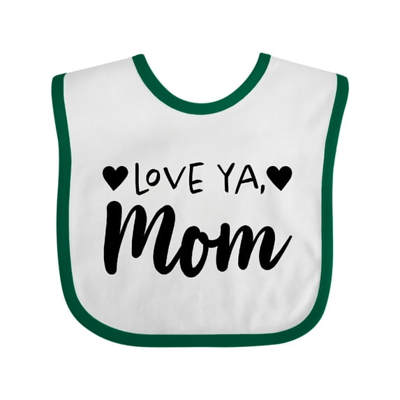 Inktastic Love Ya, Mom- Mothers Day Boys or Girls Baby Bib