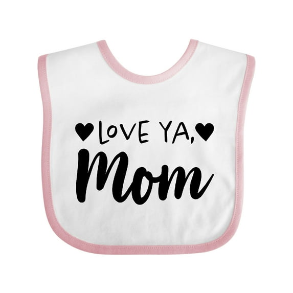 Inktastic Love Ya, Mom- Mothers Day Boys or Girls Baby Bib
