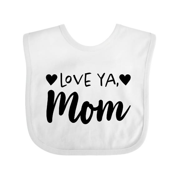 Inktastic Love Ya, Mom- Mothers Day Boys or Girls Baby Bib
