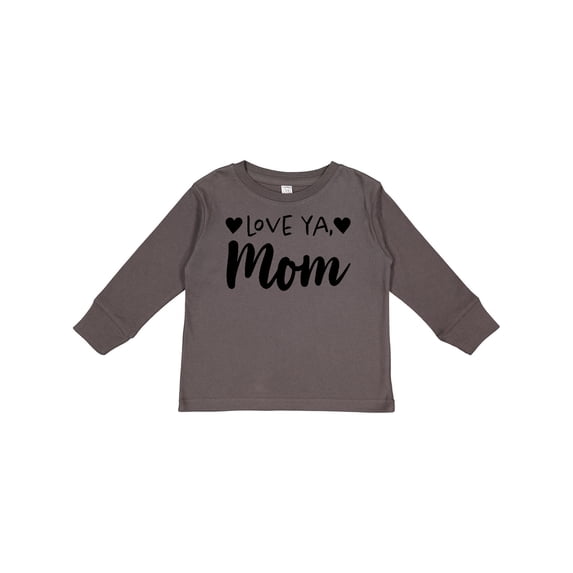 Inktastic Love Ya, Mom- Mothers Day Boys or Girls Long Sleeve Toddler T-Shirt