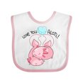 thumbnail image 1 of Inktastic Love You Alotl Cute Axolotl Valentines Boys or Girls Baby Bib, 1 of 4