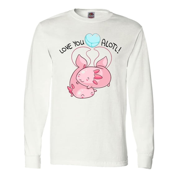 Inktastic Love You Alotl Cute Axolotl Valentines Long Sleeve T-Shirt