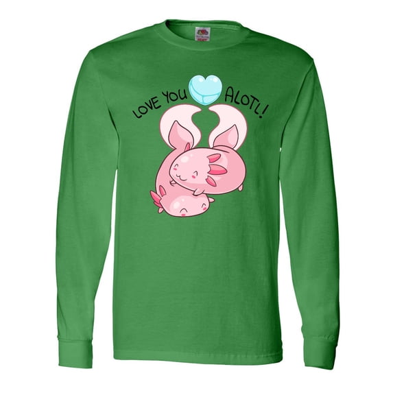 Inktastic Love You Alotl Cute Axolotl Valentines Long Sleeve T-Shirt