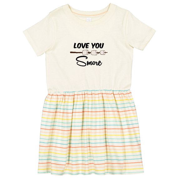 Inktastic Love You Smore Marshmallow Girls Toddler Dress