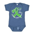 thumbnail image 1 of Inktastic Love and Care Mental Health Awareness Green Ribbon Boys or Girls Baby Bodysuit, 1 of 5