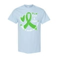 thumbnail image 1 of Inktastic Love and Care Mental Health Awareness Green Ribbon T-Shirt, 1 of 5