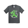 thumbnail image 1 of Inktastic Love and Care Mental Health Awareness Green Ribbon Youth T-Shirt, 1 of 5