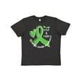 thumbnail image 1 of Inktastic Love and Care Mental Health Awareness Green Ribbon Youth T-Shirt, 1 of 5