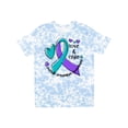 thumbnail image 1 of Inktastic Love and Care Suicide Prevention Awareness Ribbon and Hearts T-Shirt, 1 of 5