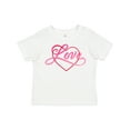 thumbnail image 1 of Inktastic Love in Red and Pink with Heart Boys or Girls Toddler T-Shirt, 1 of 5