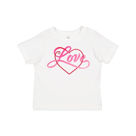 Inktastic Love in Red and Pink with Heart Boys or Girls Toddler T-Shirt