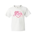 thumbnail image 1 of Inktastic Love in Red and Pink with Heart Youth T-Shirt, 1 of 5