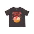 thumbnail image 1 of Inktastic Love is Sweet Ice Cream Hearts Boys or Girls Toddler T-Shirt, 1 of 5