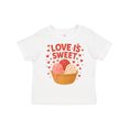 thumbnail image 1 of Inktastic Love is Sweet Ice Cream Hearts Boys or Girls Toddler T-Shirt, 1 of 5