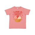 thumbnail image 1 of Inktastic Love is Sweet Ice Cream Hearts Boys or Girls Toddler T-Shirt, 1 of 5