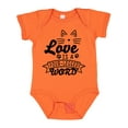 thumbnail image 1 of Inktastic Love is a 4 Legged Word with Cat Ears and Whiskers Boys or Girls Baby Bodysuit, 1 of 5