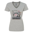 thumbnail image 1 of Inktastic Love to Sew Sewing Machine Women's V-Neck T-Shirt, 1 of 5