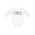 thumbnail image 1 of Inktastic Loved Boys or Girls Long Sleeve Baby Bodysuit, 1 of 5