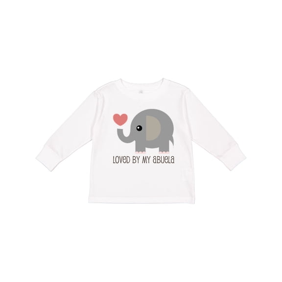Inktastic Loved By My Abuela grandchild Boys or Girls Long Sleeve Toddler T-Shirt