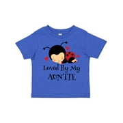 Inktastic Loved By My Auntie ladybug Boys or Girls Toddler T-Shirt