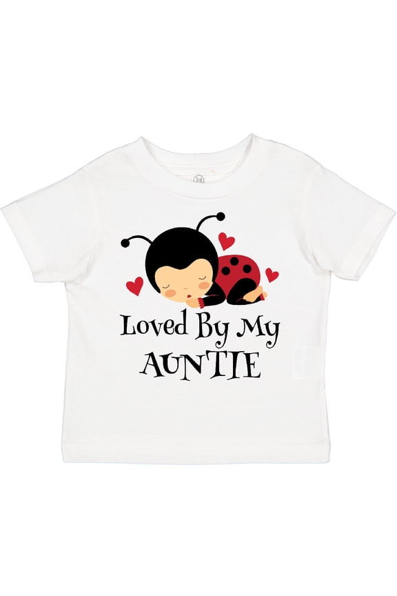 Loved by My Auntie Ladybug Boys or Girls Toddler T-Shirt