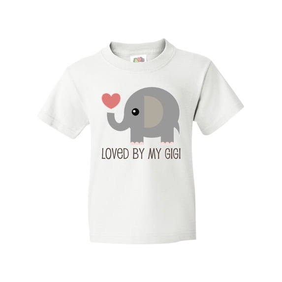 Inktastic Loved By My Gigi Grandma Youth T-Shirt
