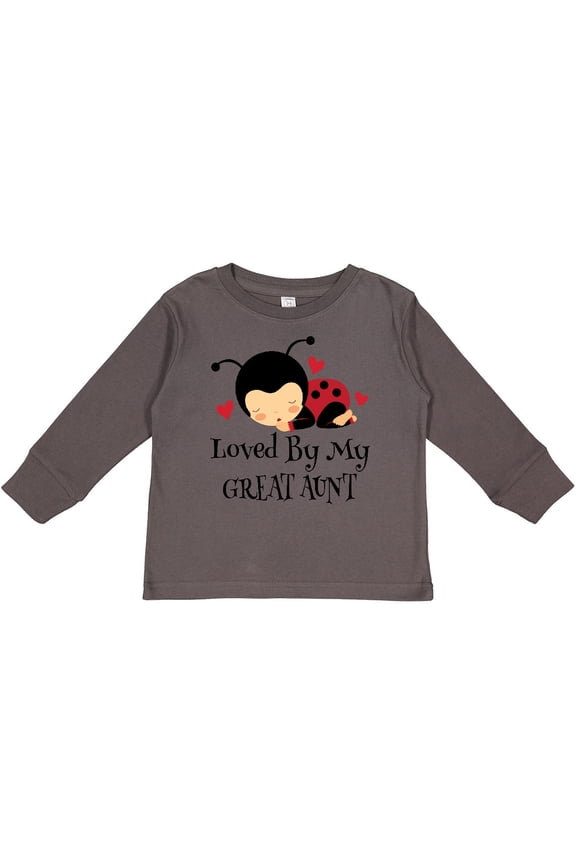 Loved By My Great Aunt Boys or Girls Long Sleeve Toddler T-Shirt