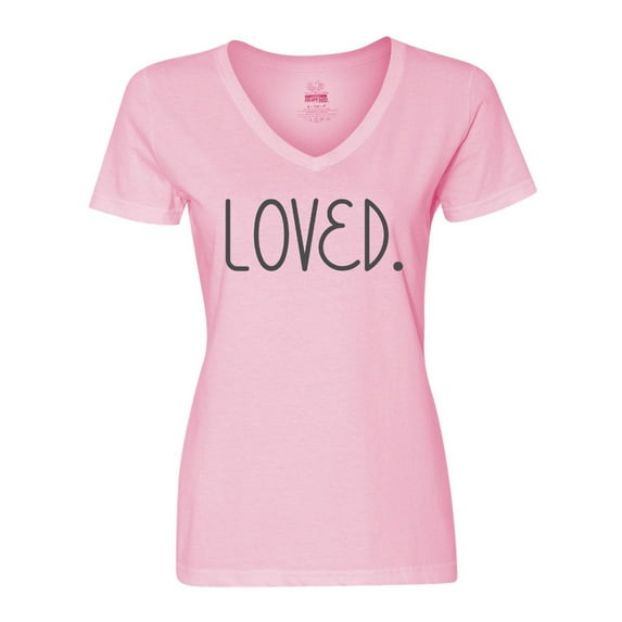 Inktastic Loved Women's V-Neck T-Shirt
