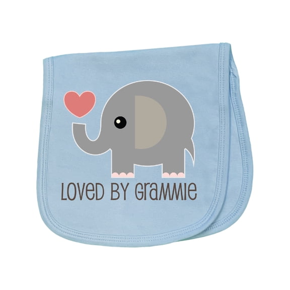 Inktastic Loved by Grammie Baby Burp Cloth