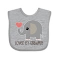thumbnail image 1 of Inktastic Loved by Grammie Boys or Girls Baby Bib, 1 of 4