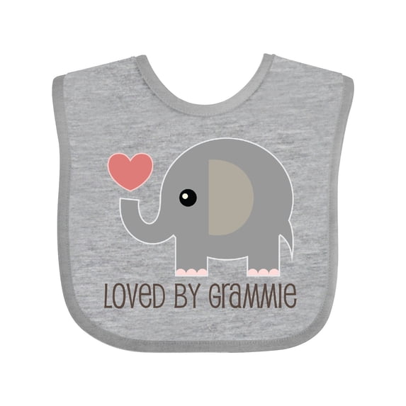 Inktastic Loved by Grammie Boys or Girls Baby Bib