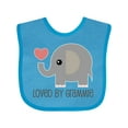 thumbnail image 1 of Inktastic Loved by Grammie Boys or Girls Baby Bib, 1 of 4