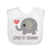 Inktastic Loved by Grammie Boys or Girls Baby Bib