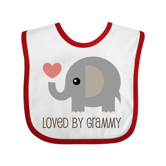 Inktastic Loved by Grammy Boys or Girls Baby Bib