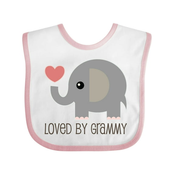 Inktastic Loved by Grammy Boys or Girls Baby Bib