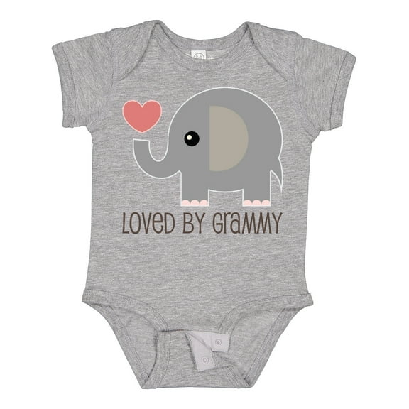 Inktastic Loved by Grammy Boys or Girls Baby Bodysuit