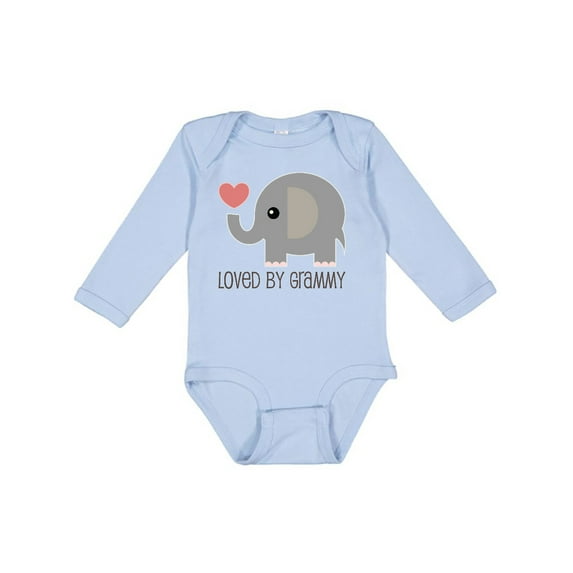 Inktastic Loved by Grammy Boys or Girls Long Sleeve Baby Bodysuit