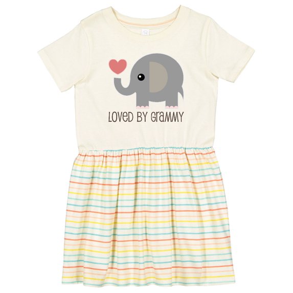 Inktastic Loved by Grammy Girls Toddler Dress