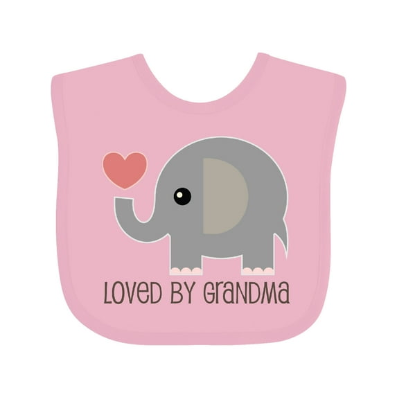Inktastic Loved by Grandma Cute Grandchild Boys or Girls Baby Bib